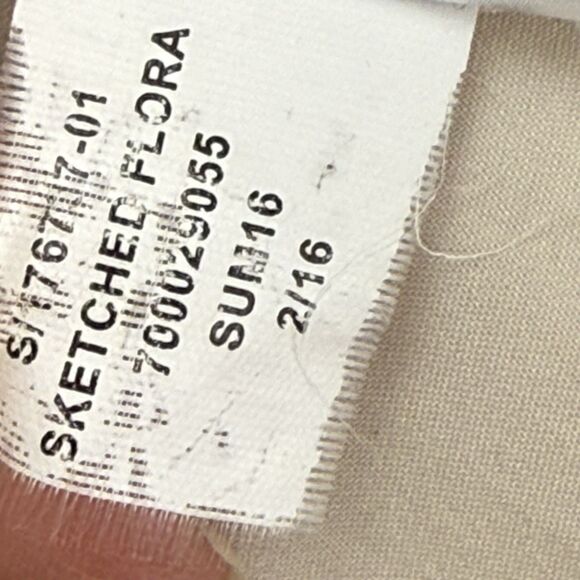 Banana Republic Sketched Flora Maxi Skirt Size 6 Side Split Accordion Pleated - Picture 10 of 14